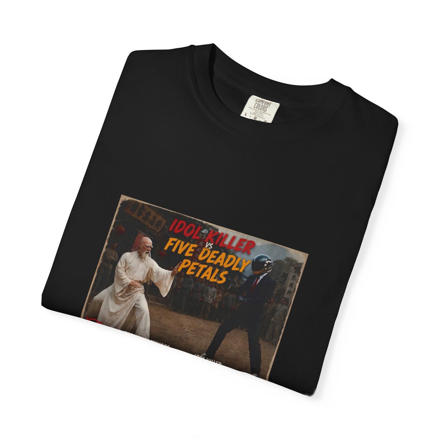Retro Kung Fu "Five Deadly Petals" T-Shirt