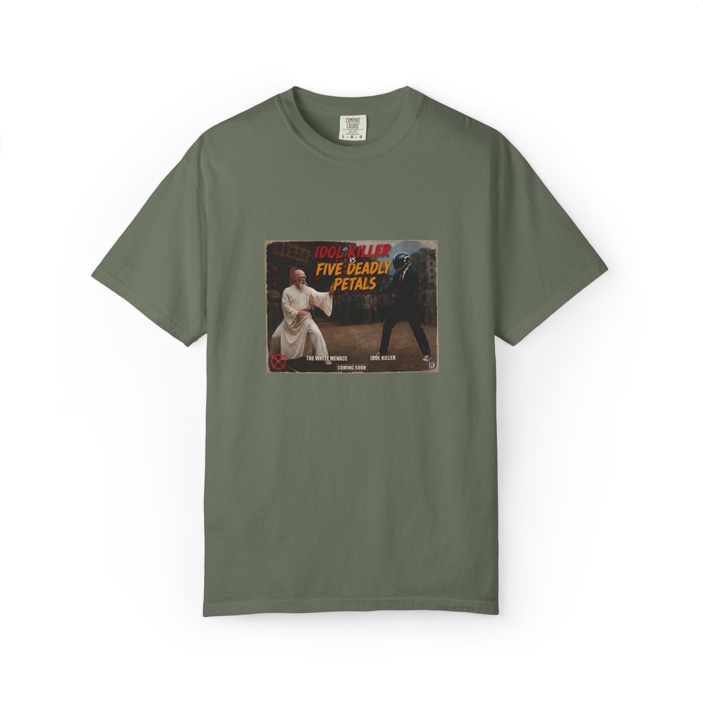 Retro Kung Fu "Five Deadly Petals" T-Shirt